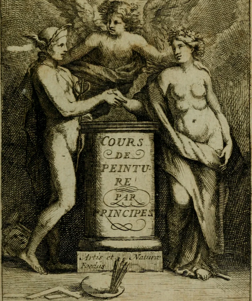 An illustration from Cours de peinture par principes, 1708, leaf 6