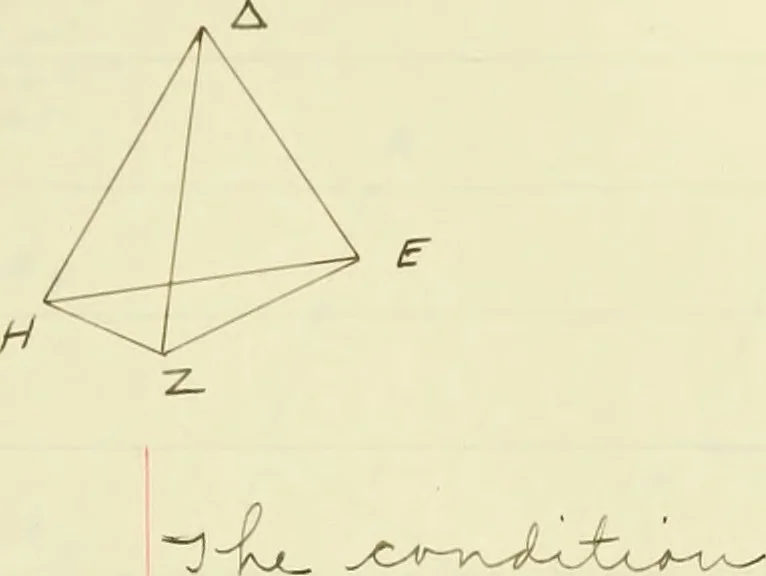 An illustration from The dependence of Euklid's propositions upon his axioms and postulates, 1907, leaf 228