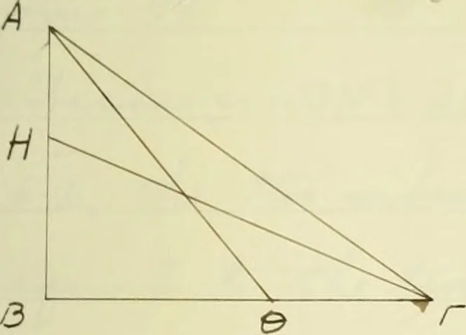 An illustration from The dependence of Euklid's propositions upon his axioms and postulates, 1907, leaf 238