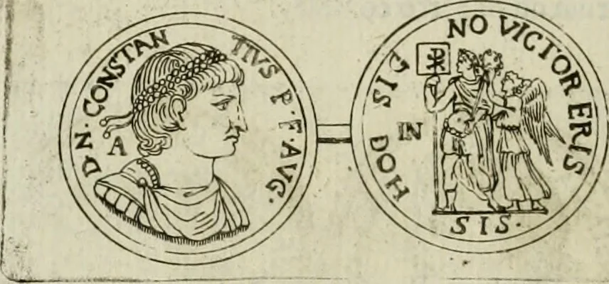 An illustration from De phoenice, in numismate imp. Antonini Caracallae expressa : epistola Gabrielidis Carolae Patinae, 1683, leaf 19
