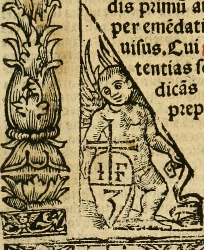 An illustration from De pig. & hypo. Tractatus perutilis de pignoribus et hypotecis, 1535, leaf 4