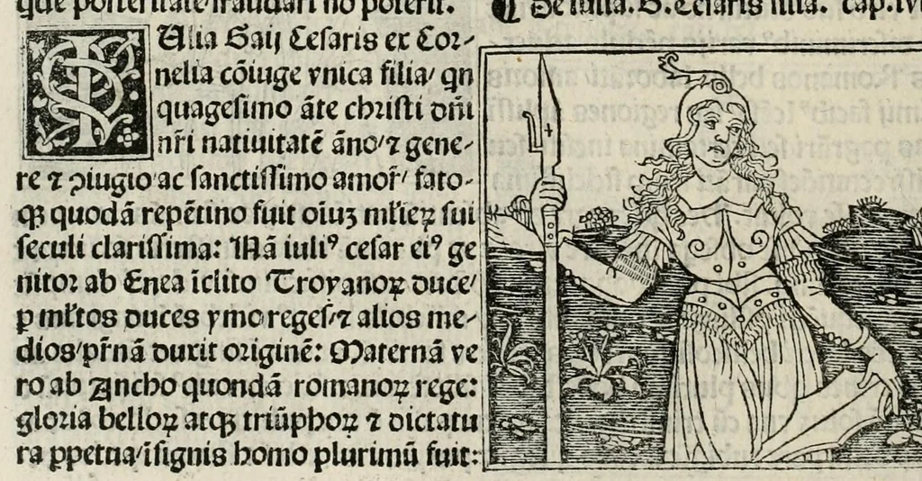 An illustration from De plurimis claris sceletisq mulieribus opus prope diuinu novissime congestum, leaf 98