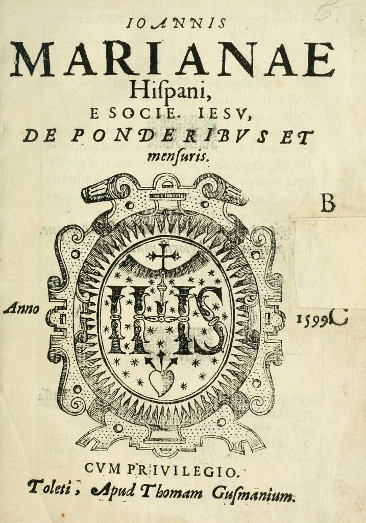 An illustration from De ponderibus et mensuris, 1599, leaf 7