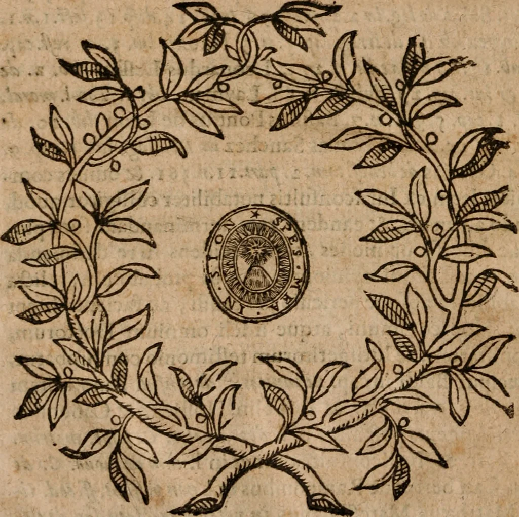 An illustration from De potestate legis mvnicipalis in advenas, et indigenas, tractatus gemina disqvisitione bipertitvs; ex pontificvm sanctionibvs, consiliorum scitis, & theologorum, ac iuris vtriusque consultorum doctrinis accuratè discussus: in quo praetereà complures conscientiae nodi distinctè, solidèque expediuntur, 1641, leaf 143