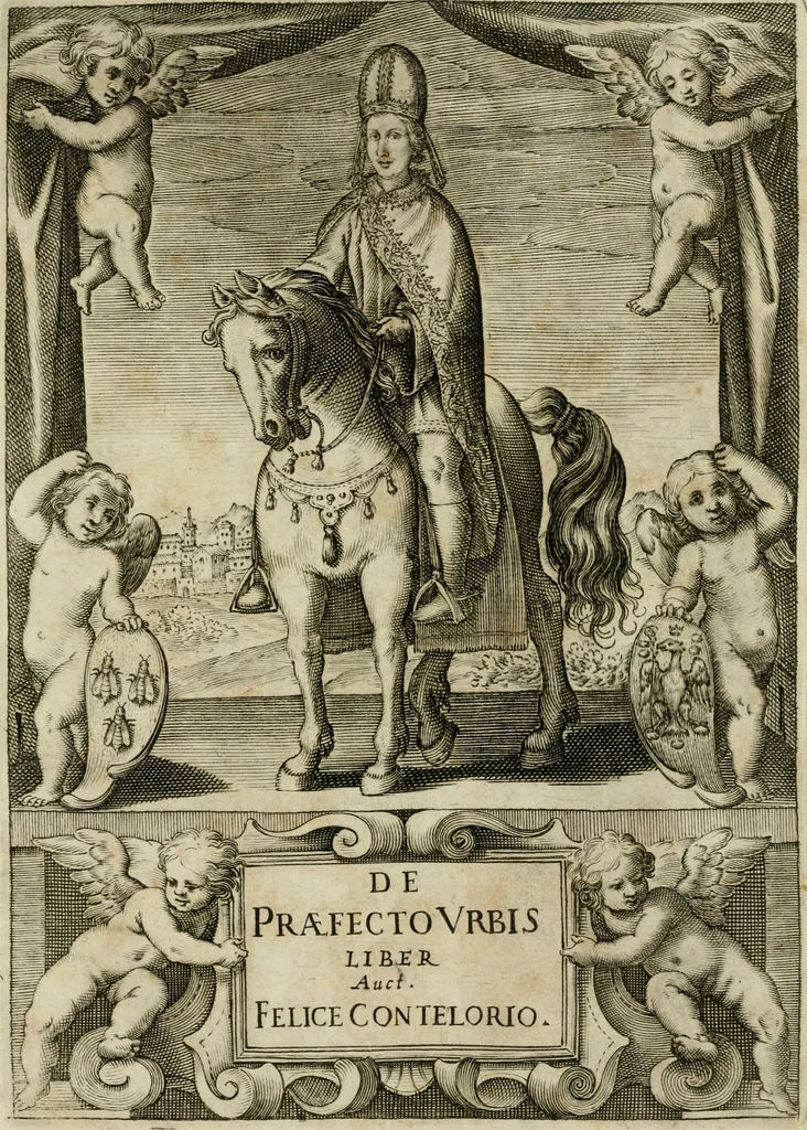 An illustration from De praefecto vrbis liber, 1631, leaf 4