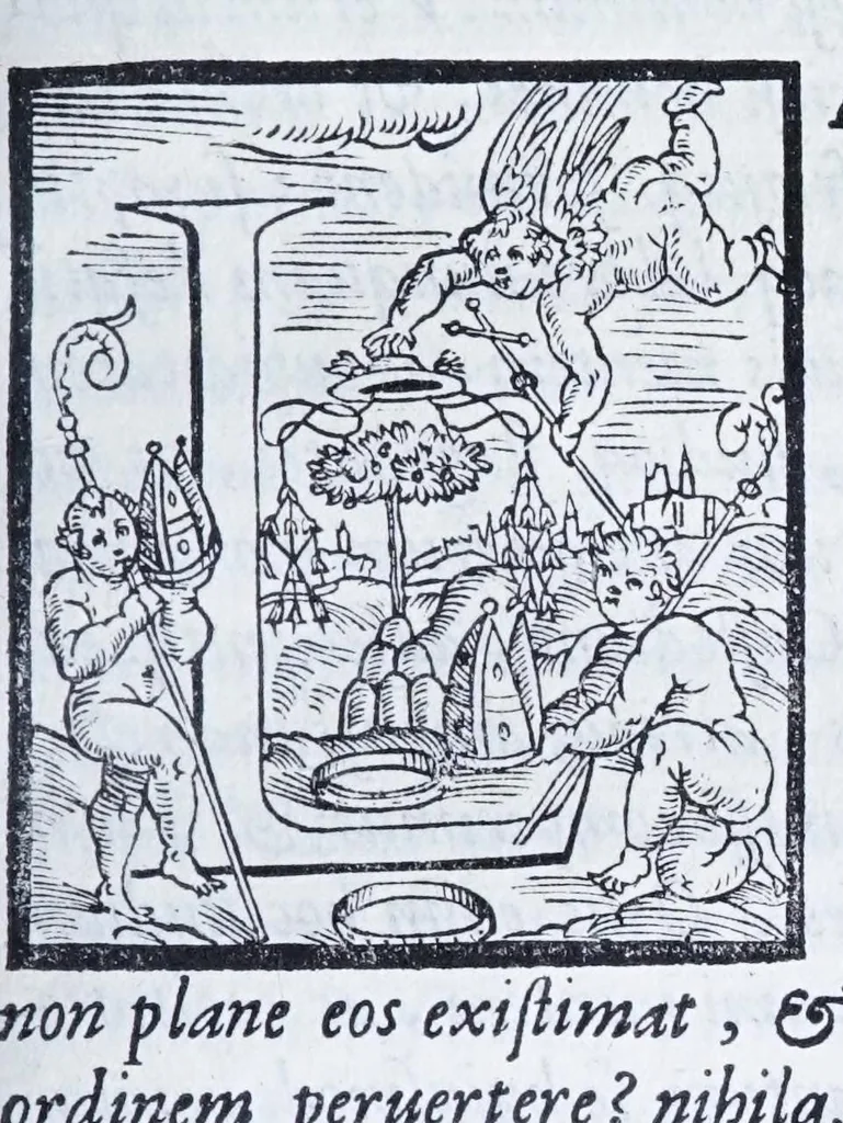 An illustration from De prisca Caesiorvm gente Io. Baptistae Fonteii primionis commentariorvm libri dvo : cvm Ivlii Iacobonii appendice, 1582, leaf 263