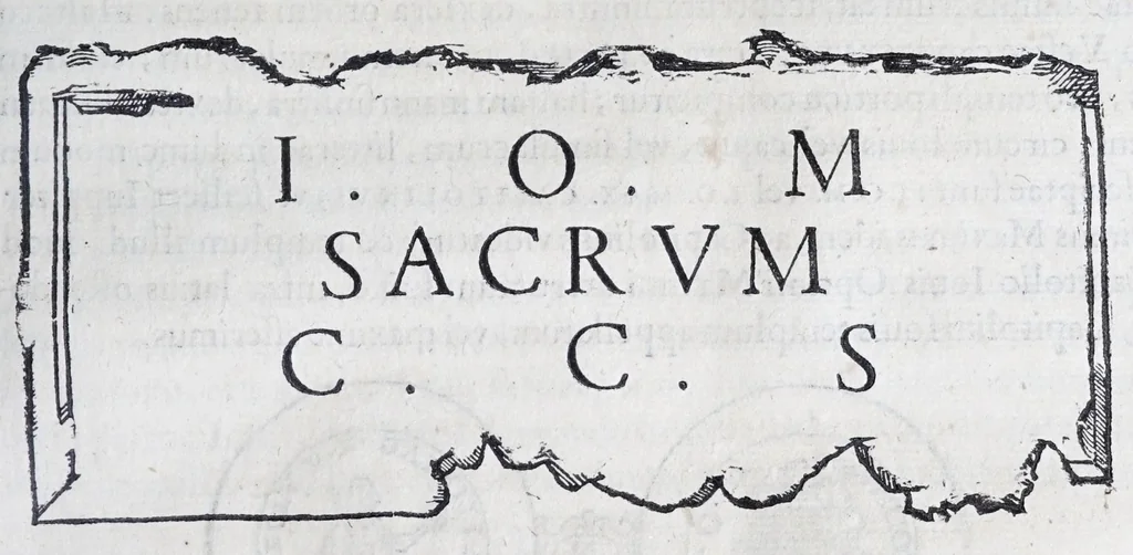 An illustration from De prisca Caesiorvm gente Io. Baptistae Fonteii primionis commentariorvm libri dvo : cvm Ivlii Iacobonii appendice, 1582, leaf 301