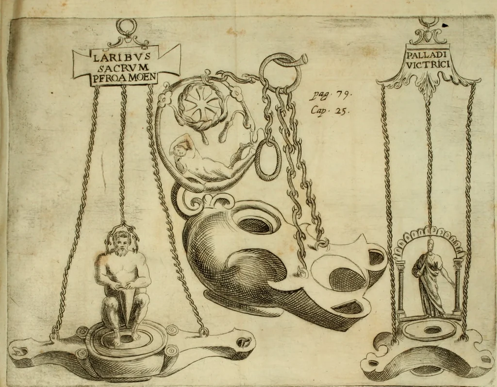 An illustration from De profanis, et sacris veteribvs ritibvs, 1665, leaf 108