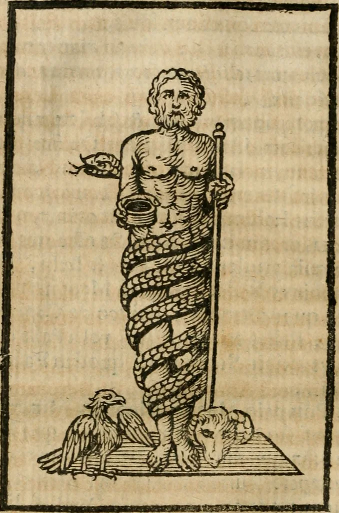 An illustration from De profanis, et sacris veteribvs ritibvs, 1665, leaf 169
