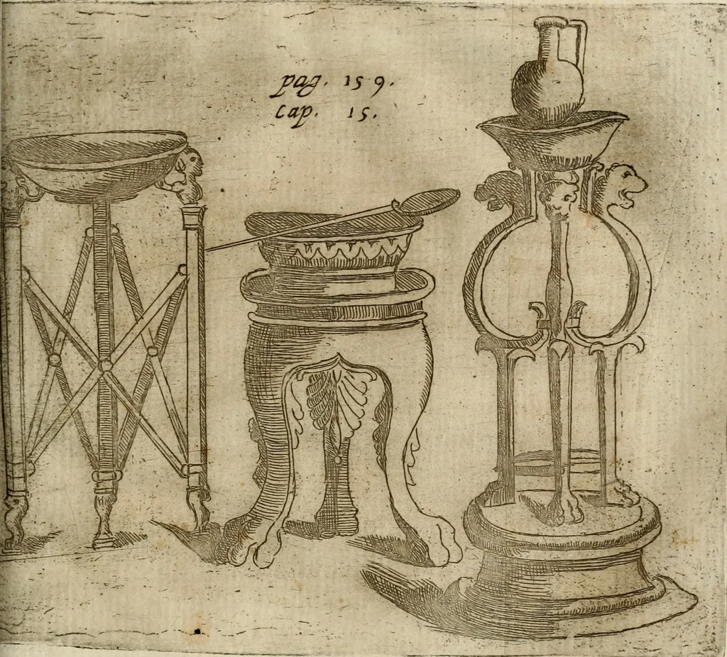 An illustration from De profanis, et sacris veteribvs ritibvs, 1665, leaf 210
