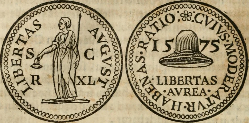 An illustration from De profanis, et sacris veteribvs ritibvs, 1665, leaf 249