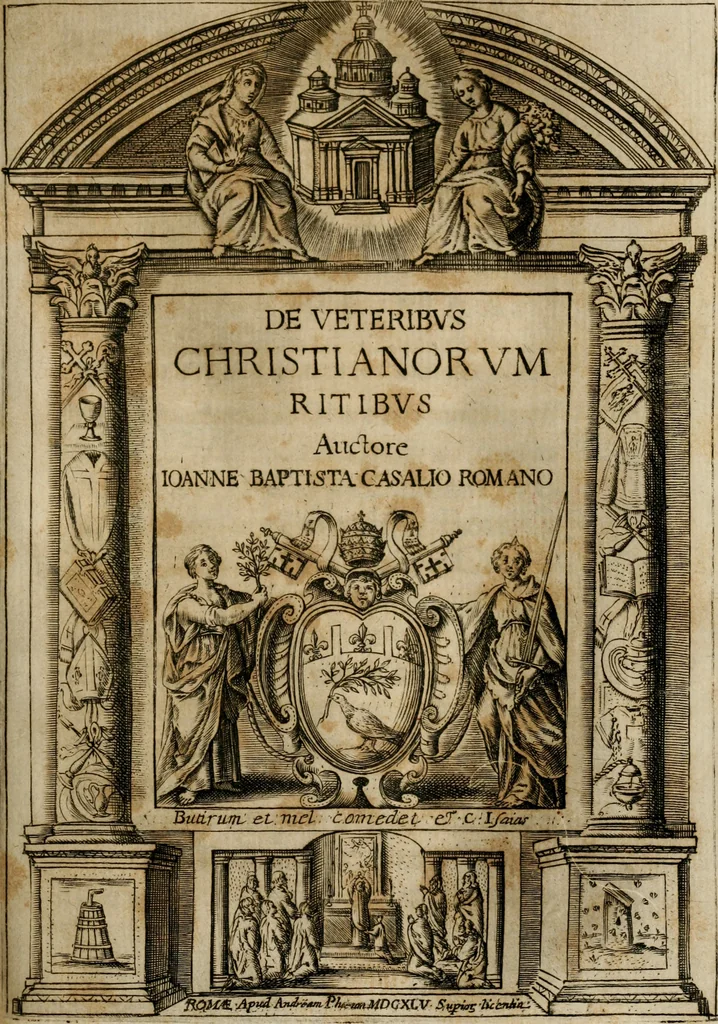 An illustration from De profanis, et sacris veteribvs ritibvs, 1665, leaf 354