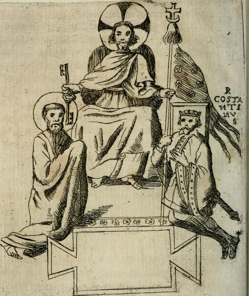 An illustration from De profanis, et sacris veteribvs ritibvs, 1665, leaf 401