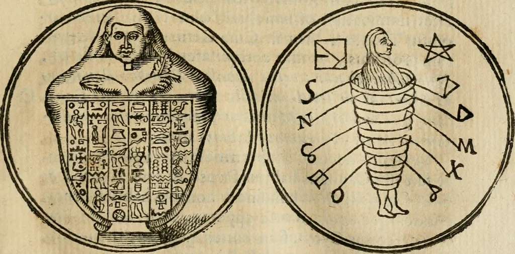 An illustration from De profanis, et sacris veteribvs ritibvs, 1665, leaf 76