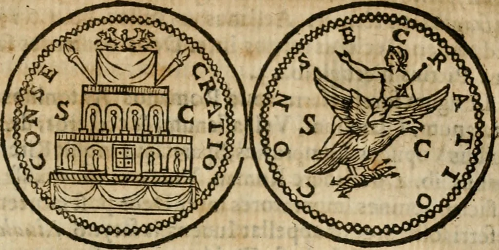 An illustration from De profanis, et sacris veteribvs ritibvs, 1665, leaf 768
