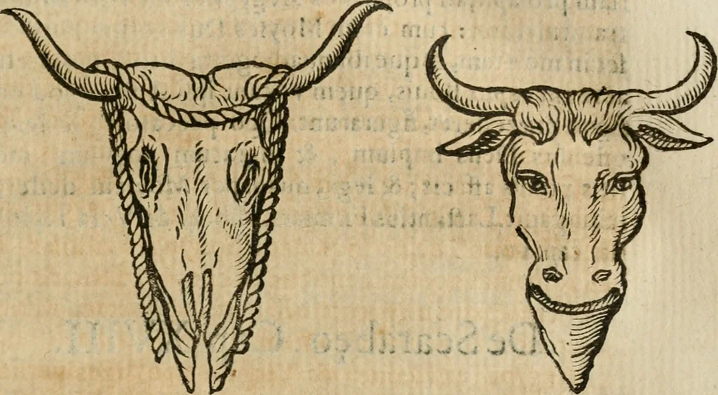An illustration from De profanis, et sacris veteribvs ritibvs, 1665, leaf 84