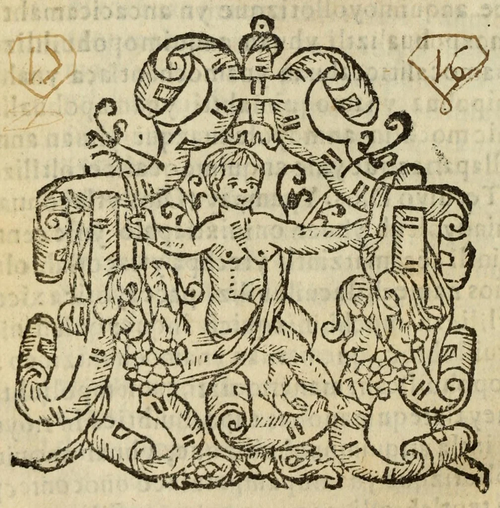 An illustration from De psalmodia christiana y sermonario de los sanctos del año, en lengua mexicano, 1583, leaf 58