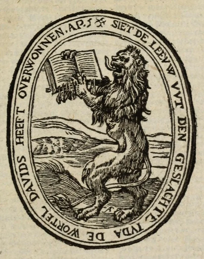 An illustration from De Psalmen Davids : wt den franchoyschen dichte Nederlantschen ouergeset, 1572, leaf 5