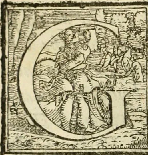 An illustration from De' ragguagli di Parnaso .., 1612, leaf 57