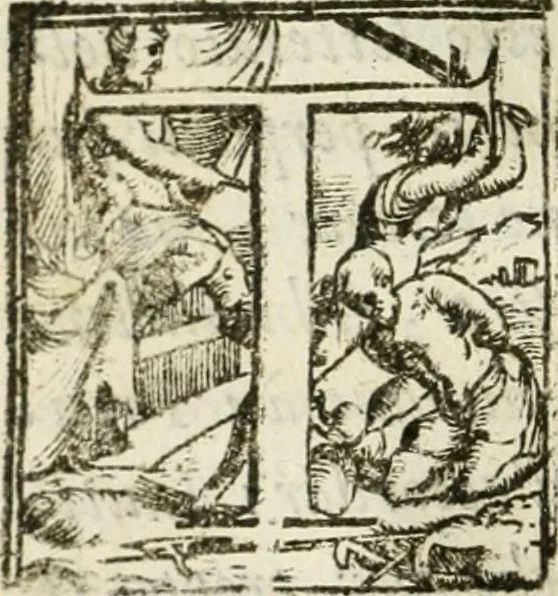 An illustration from De' ragguagli di Parnaso .., 1612, leaf 73