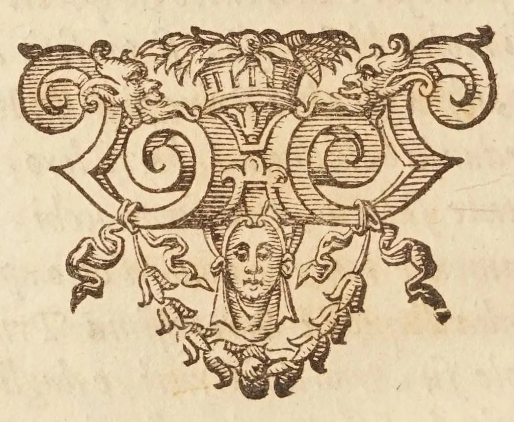 An illustration from De' ragguagli di Parnaso, 1614, leaf 254