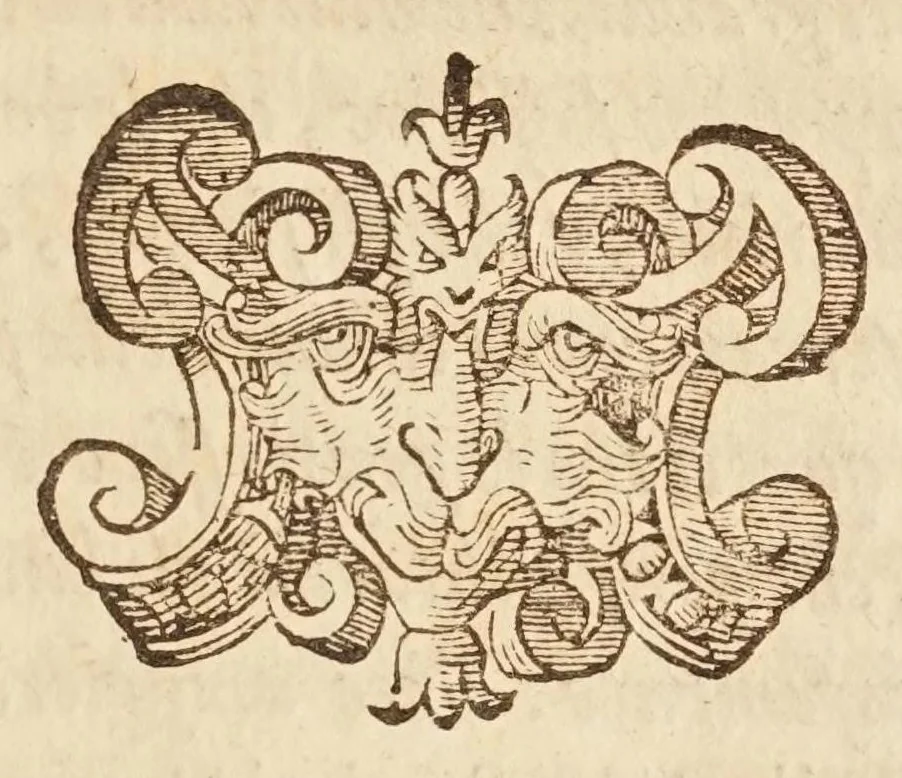 An illustration from De' ragguagli di Parnaso, 1614, leaf 275