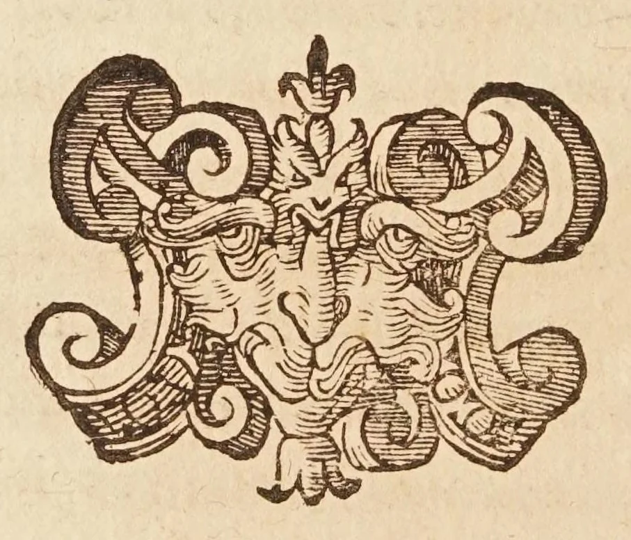 An illustration from De' ragguagli di Parnaso, 1614, leaf 470