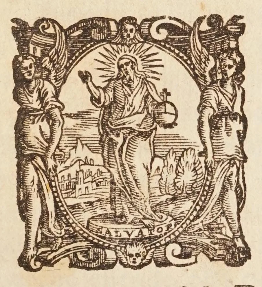 An illustration from De' ragguagli di Parnaso, 1614, leaf 5