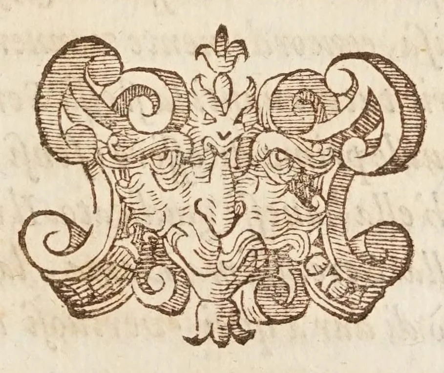 An illustration from De' ragguagli di Parnaso, 1614, leaf 75