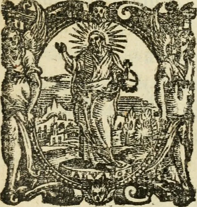 An illustration from De' ragguagli di Parnaso .., 1612, leaf 1036