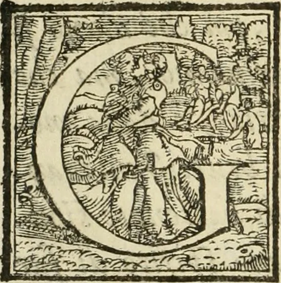 An illustration from De' ragguagli di Parnaso .., 1612, leaf 57