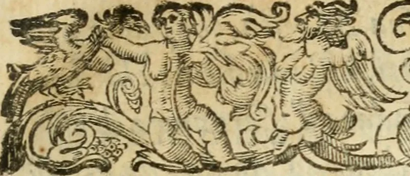 An illustration from De' ragguagli di Parnaso .., 1612, leaf 580