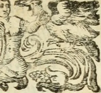 An illustration from De' ragguagli di Parnaso .., 1612, leaf 580
