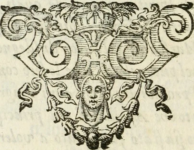 An illustration from De' ragguagli di Parnaso .., 1612, leaf 827