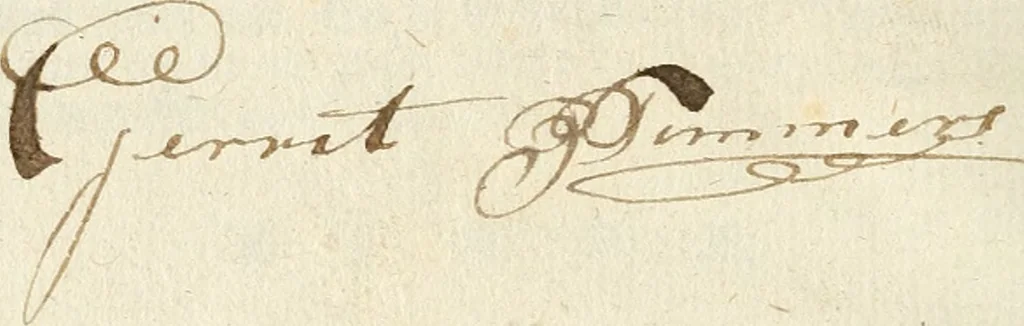 An illustration from De rampspoedige scheepvaart der Franschen naar Oostindien, onder 't beleit van de Heer Generaal Augustyn van Beaulieu, met drie schepen, uit Normandyen. Daar in hy vertoont, niet alleenlijk de rampen en tegenspoeden die hem in deze reis overgekomen zijn, en 't verlies van twee zijner schepen, in deze tocht verloren: maar ook veel aanmerkelijke beschrijvingen der plaatsen, daar hy geweest heeft, zijn handelingen met d'inwoonders, hun wetten, zeden en gewoonten, 1669, leaf 195
