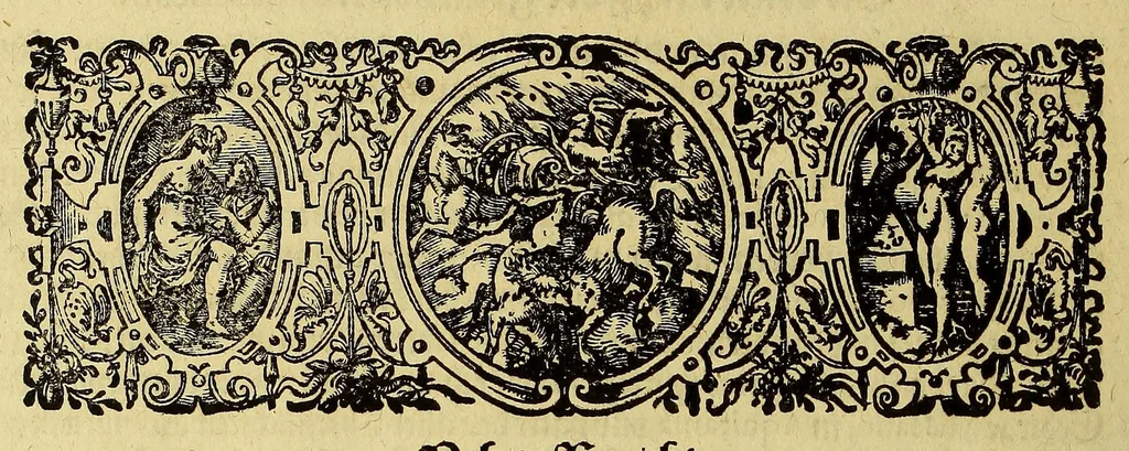 An illustration from Der ander Theil, der newlich erfundenen Landtschafft Americae, von dreyen Schiffahrten, so die Frantzosen in Floridam (die gegen Nidergang gelegen) gethan. : Eine vnter dem Hauptman[n] H. Laudonniere, Anno 1564. Die ander vnter H. Ribald 1565. Die dritte, vnter H. Guerguesio 1567. geschehen. Mit Beschreibung vnd lebendiger Contrafactur, dieser Provintze, Gestalt, Sitten vnd Gebräuch der Wilden,, 1603, leaf 162