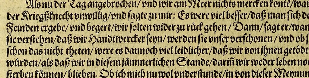 An illustration from Der ander Theil, der newlich erfundenen Landtschafft Americae, von dreyen Schiffahrten, so die Frantzosen in Floridam (die gegen Nidergang gelegen) gethan. : Eine vnter dem Hauptman[n] H. Laudonniere, Anno 1564. Die ander vnter H. Ribald 1565. Die dritte, vnter H. Guerguesio 1567. geschehen. Mit Beschreibung vnd lebendiger Contrafactur, dieser Provintze, Gestalt, Sitten vnd Gebräuch der Wilden,, 1603, leaf 50
