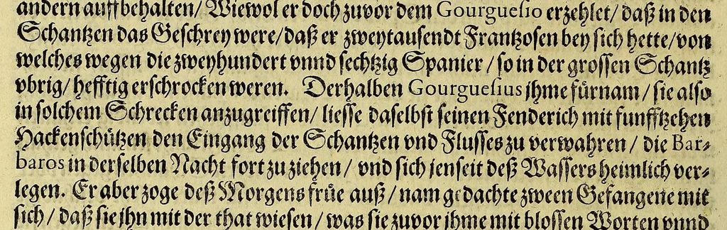 An illustration from Der ander Theyl, der newlich erfundenen Landtschafft Americae, von dreyen Schiffahrten, so die Frantzosen in Floridam (die gegen Nidergang gelegen) gethan. : Eine vnter dem Häuptmann H. Laudonniere, Anno 1564. Die ander vnter H. Ribald 1565. Die dritte, vnter H. Guorguesio 1567. geschehen. Mit Beschreibung vnd lebendiger Contrafactur, dieser Provintze, Gestalt, Sitten vnd Gebräuch der Wilden,, 1591, leaf 162