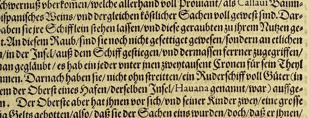 An illustration from Der ander Theyl, der newlich erfundenen Landtschafft Americae, von dreyen Schiffahrten, so die Frantzosen in Floridam (die gegen Nidergang gelegen) gethan. : Eine vnter dem Häuptmann H. Laudonniere, Anno 1564. Die ander vnter H. Ribald 1565. Die dritte, vnter H. Guorguesio 1567. geschehen. Mit Beschreibung vnd lebendiger Contrafactur, dieser Provintze, Gestalt, Sitten vnd Gebräuch der Wilden,, 1591, leaf 43