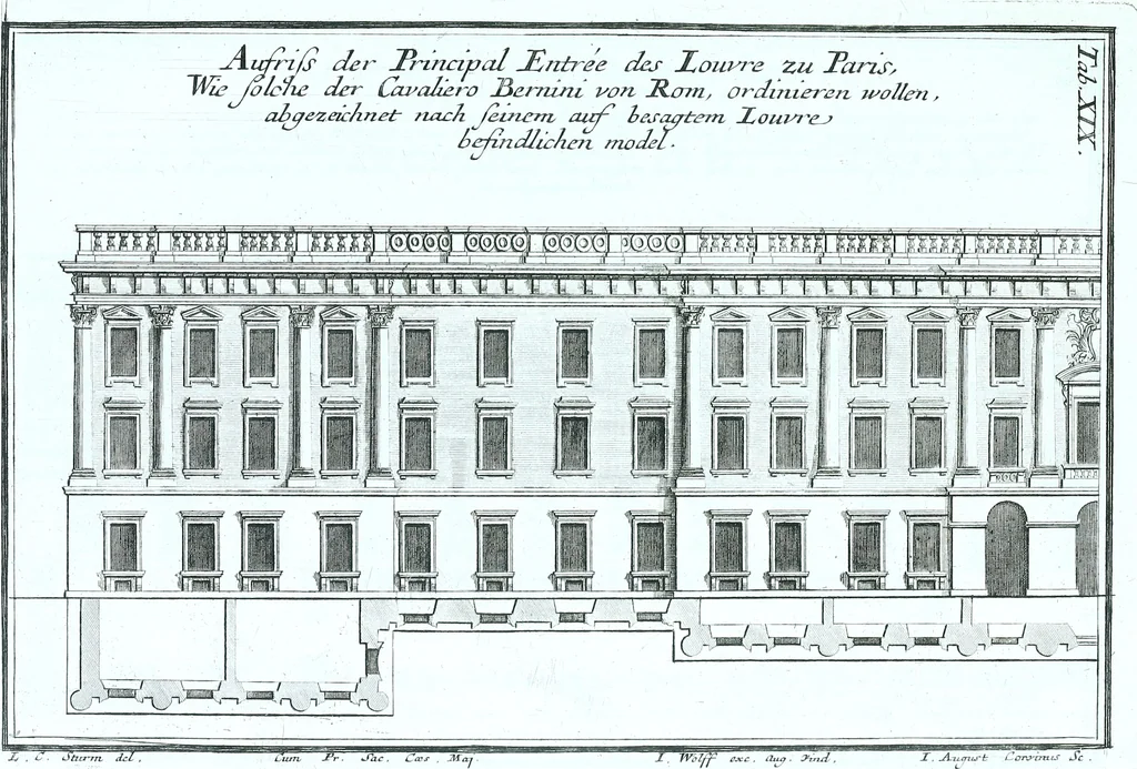 An illustration from Der auserlessneste und nach den Regeln der antiquen Bau-Kunst sowohl, als nach dem heutigen Gusto verneuerte Goldmann, als der rechtschaffenste Bau-Meister, oder die gantze Civil-Bau-Kunst : in unterschiedlichen vollständigen Anweisungen dergestalt abgehandelt, dass nicht leicht der geringste undeutliche Orth in der ehemahls edirten Goldmännischen Civil-Bau-Kunst befindlich, welcher nicht jetzo sattsam erkläret worden : alles auf das auffrichtigste mitgetheilet, 1721, leaf 192