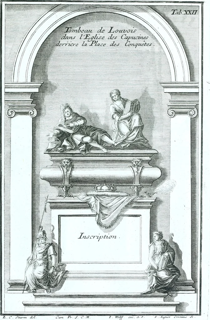 An illustration from Der auserlessneste und nach den Regeln der antiquen Bau-Kunst sowohl, als nach dem heutigen Gusto verneuerte Goldmann, als der rechtschaffenste Bau-Meister, oder die gantze Civil-Bau-Kunst : in unterschiedlichen vollständigen Anweisungen dergestalt abgehandelt, dass nicht leicht der geringste undeutliche Orth in der ehemahls edirten Goldmännischen Civil-Bau-Kunst befindlich, welcher nicht jetzo sattsam erkläret worden : alles auf das auffrichtigste mitgetheilet, 1721, leaf 198