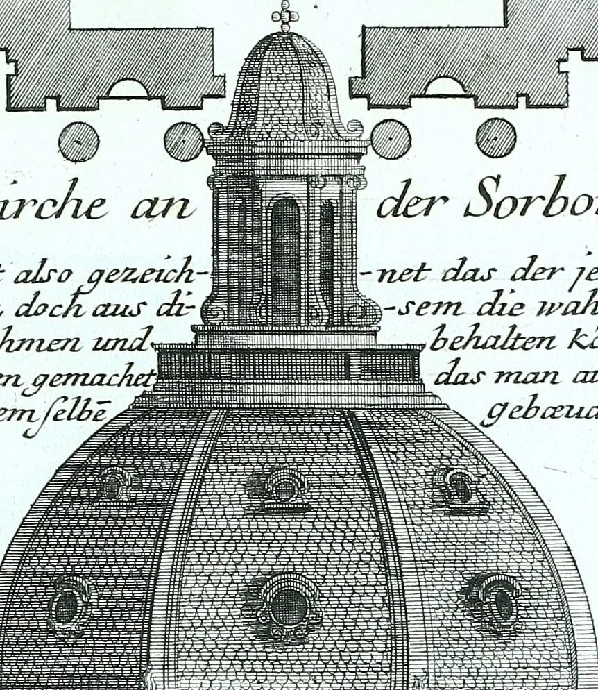 An illustration from Der auserlessneste und nach den Regeln der antiquen Bau-Kunst sowohl, als nach dem heutigen Gusto verneuerte Goldmann, als der rechtschaffenste Bau-Meister, oder die gantze Civil-Bau-Kunst : in unterschiedlichen vollständigen Anweisungen dergestalt abgehandelt, dass nicht leicht der geringste undeutliche Orth in der ehemahls edirten Goldmännischen Civil-Bau-Kunst befindlich, welcher nicht jetzo sattsam erkläret worden : alles auf das auffrichtigste mitgetheilet, 1721, leaf 222