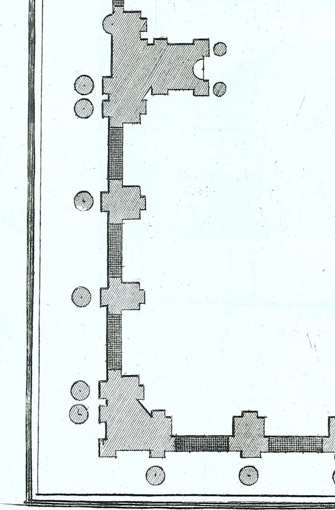 An illustration from Der auserlessneste und nach den Regeln der antiquen Bau-Kunst sowohl, als nach dem heutigen Gusto verneuerte Goldmann, als der rechtschaffenste Bau-Meister, oder die gantze Civil-Bau-Kunst : in unterschiedlichen vollständigen Anweisungen dergestalt abgehandelt, dass nicht leicht der geringste undeutliche Orth in der ehemahls edirten Goldmännischen Civil-Bau-Kunst befindlich, welcher nicht jetzo sattsam erkläret worden : alles auf das auffrichtigste mitgetheilet, 1721, leaf 236
