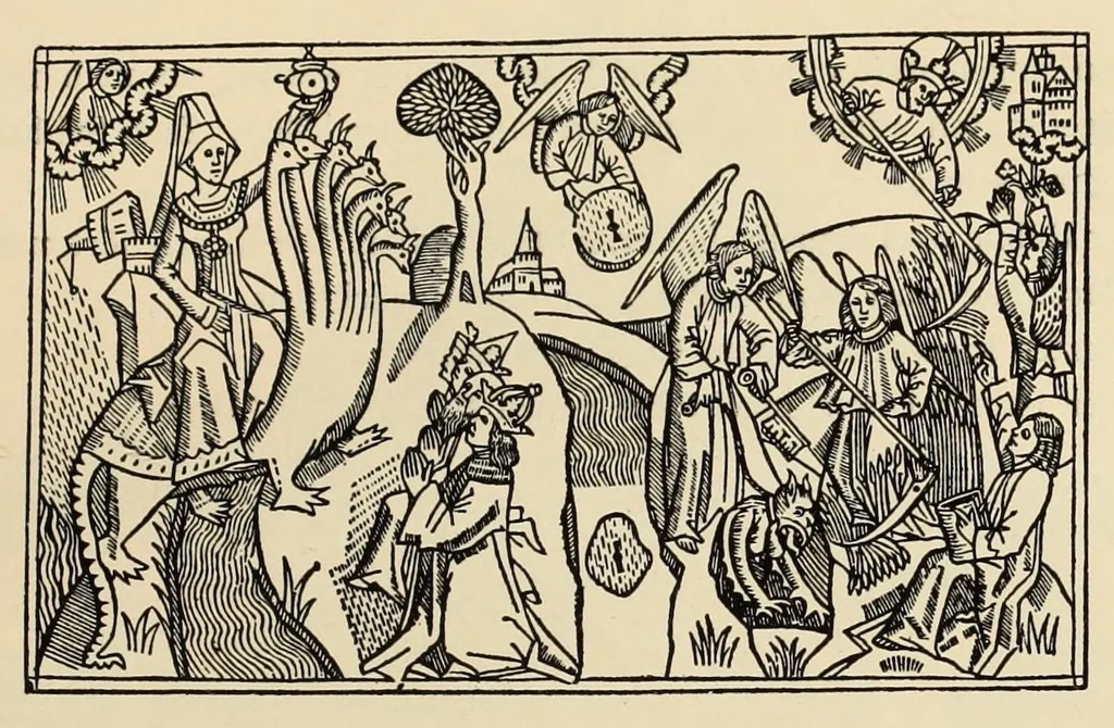 An illustration from Der Blaue Reiter, 1914, leaf 207