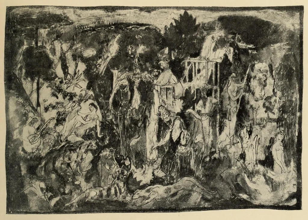 An illustration from Der Blaue Reiter, 1914, leaf 97