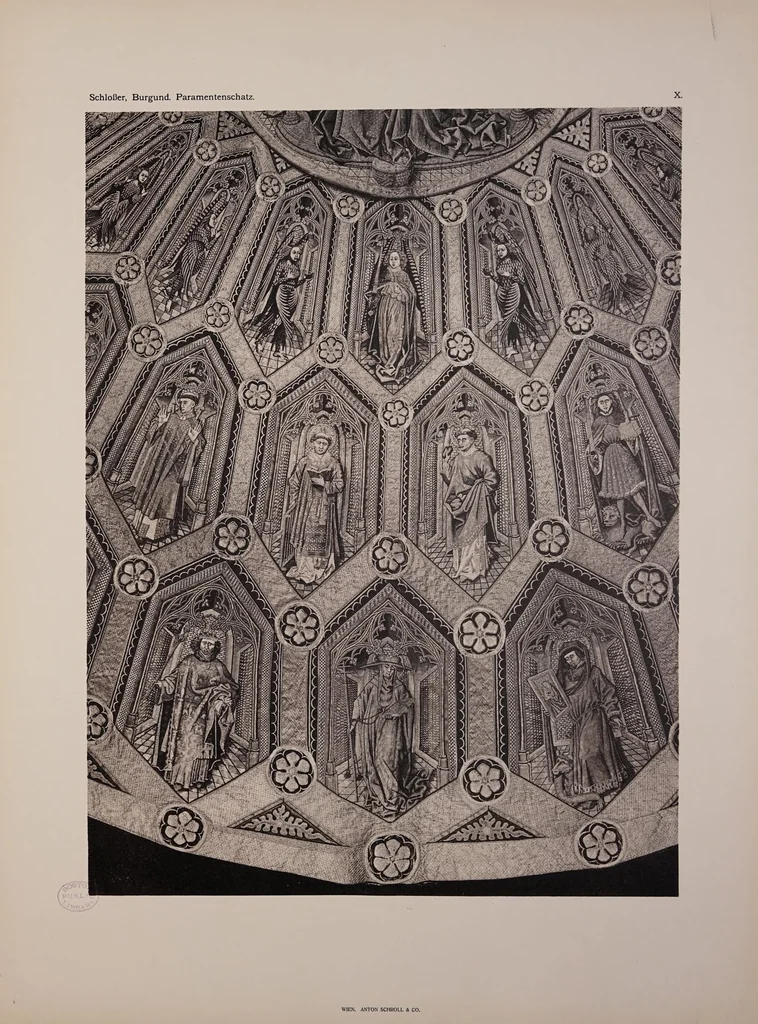 An illustration from Der burgundische Paramentenschatz de Ordens vom goldenen Vliesse : im Auftrage des hohen Oberstkammereramtes Sr. K. und K. Apost. Majestat hrsg, 1912, leaf 72