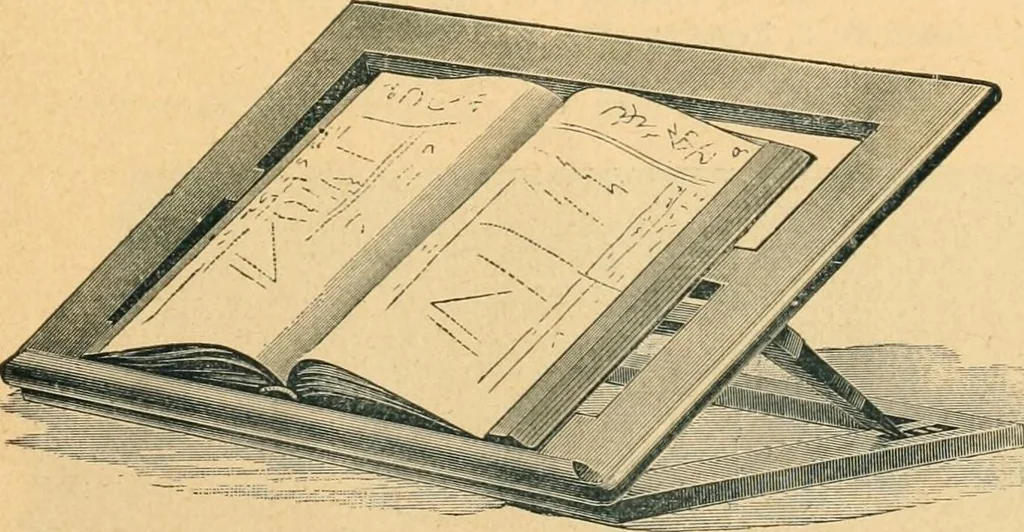 An illustration from Derby roll-top desk., 1886, leaf 18