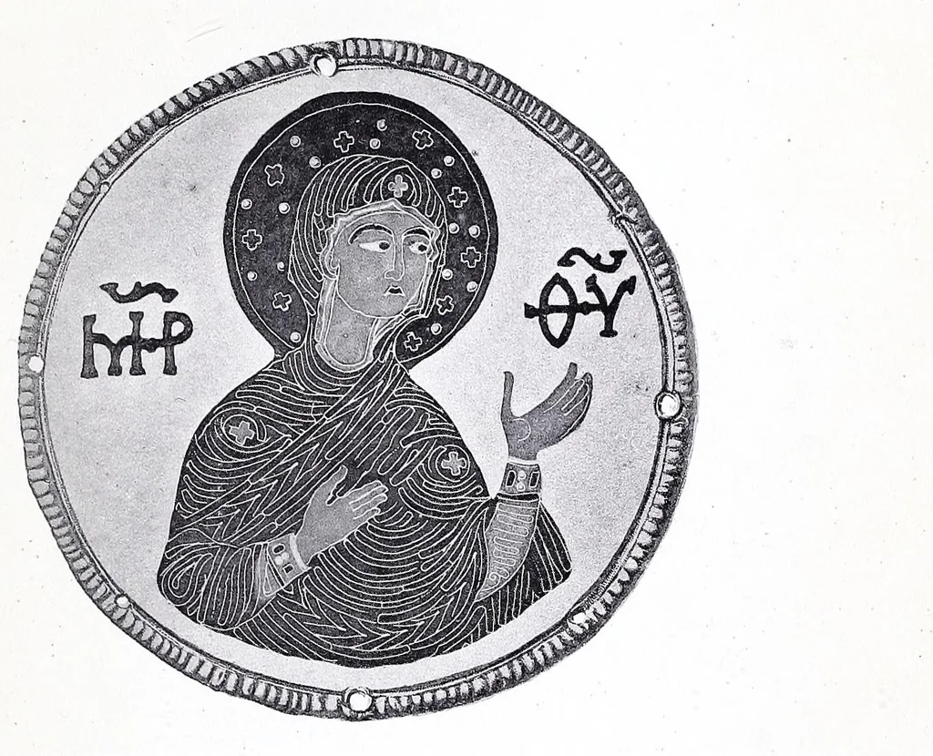 An illustration from Der byzantinische zellenschmelz, 1890, leaf 129
