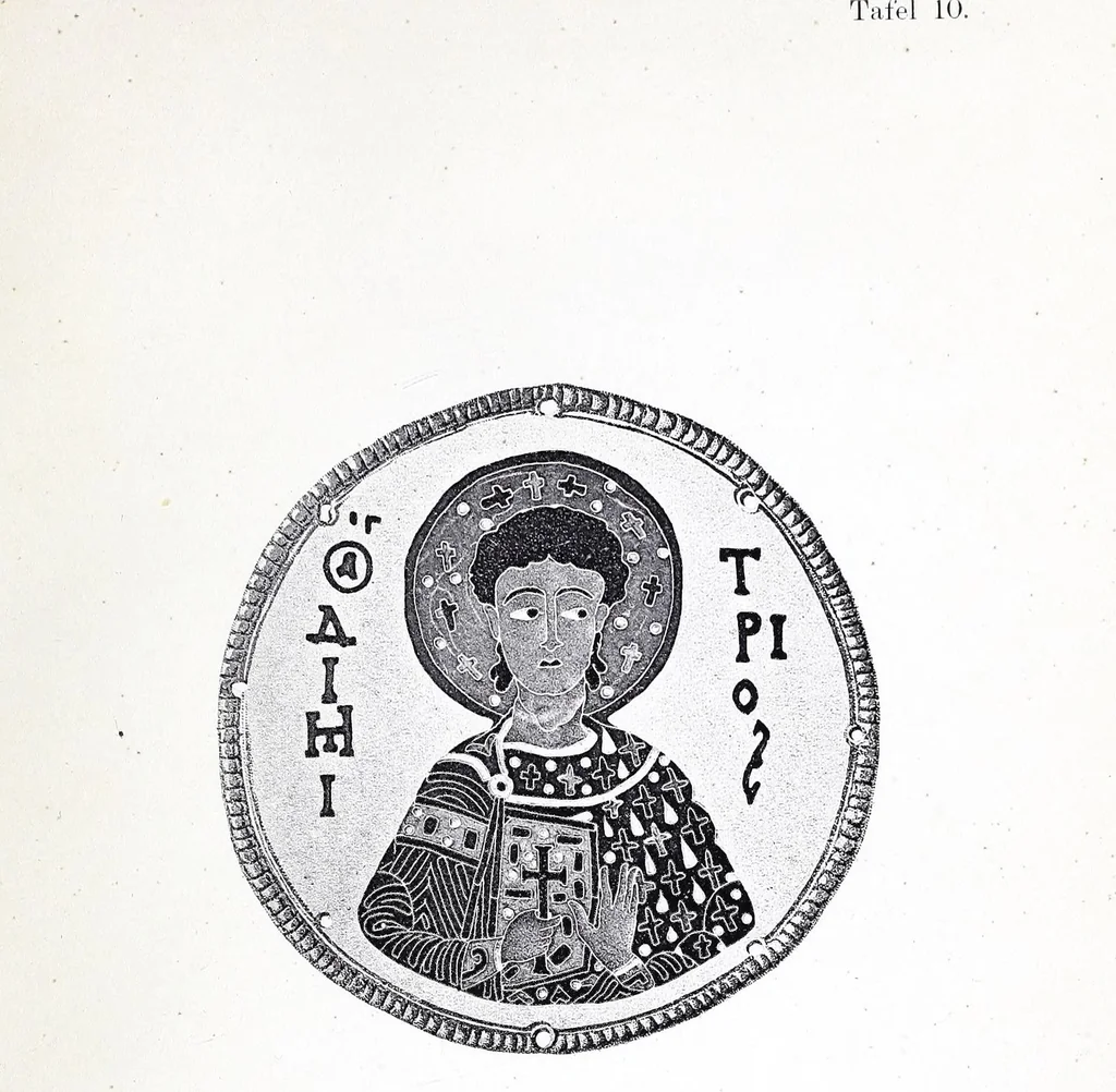An illustration from Der byzantinische zellenschmelz, 1890, leaf 145