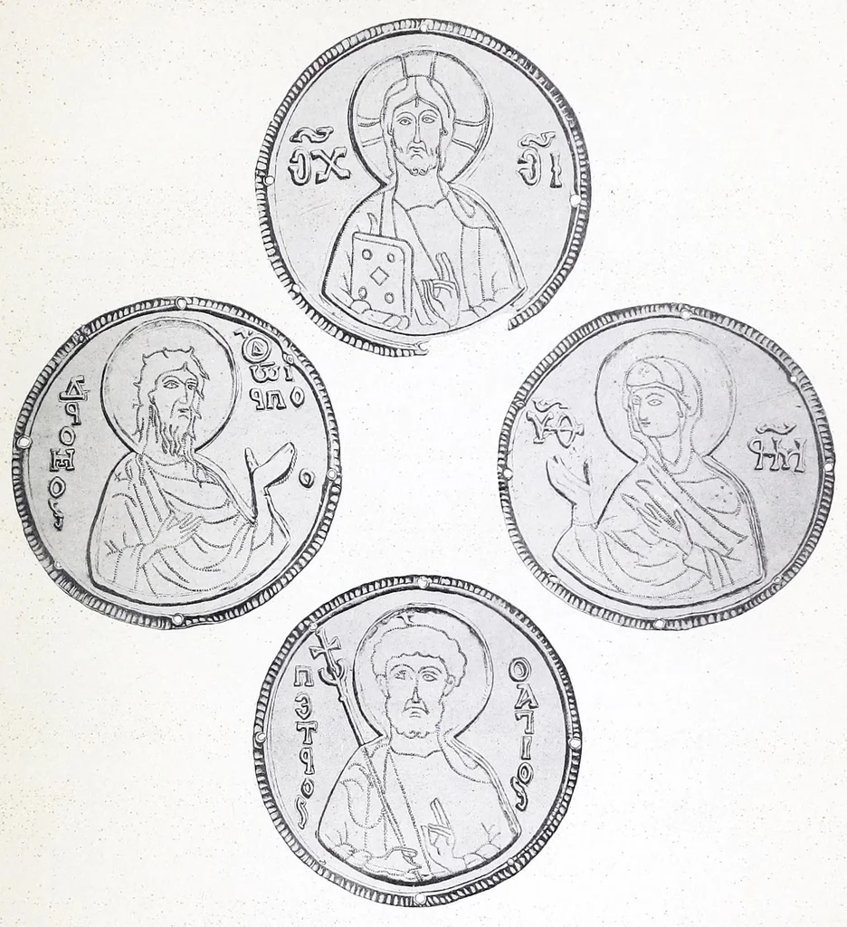 An illustration from Der byzantinische zellenschmelz, 1890, leaf 147
